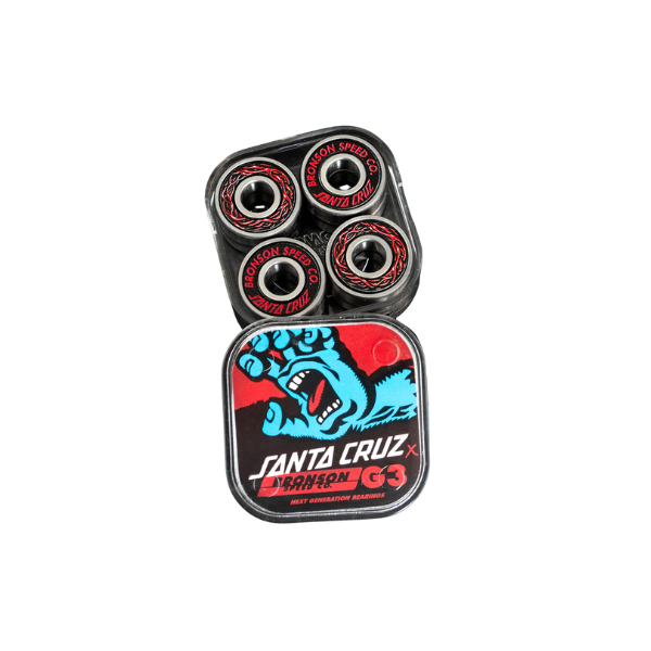 スケートボード Bronson Speed Co. SANTA CRUZ G3 BEARING Bronson Speed Co. Santa Cruz G3 Skateboard Bearings | Tactics