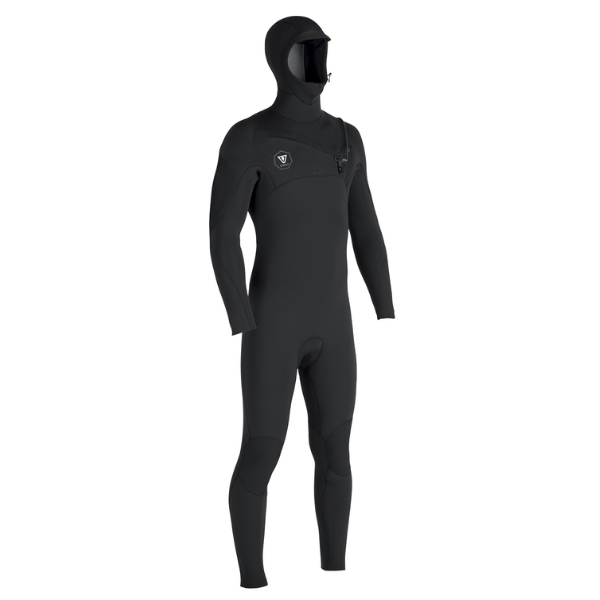 Vissla - 7 Seas 5/4/3 Full Hooded Chest Zip Wetsuit (Black)