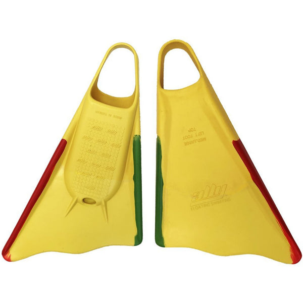 Ally Bodyboard Fins (Rasta) Boardhub1