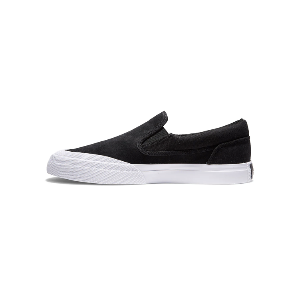 Dc white sales slip ons