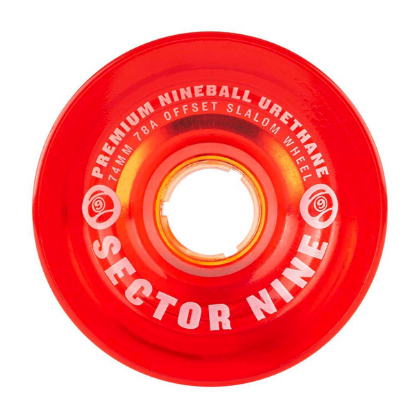 Sector 9 - 9 Ball 74mm 78A Wheels (Red)