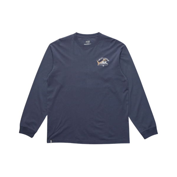 Salty Crew  - L/S Tee Lurking  (Coastal Blue)