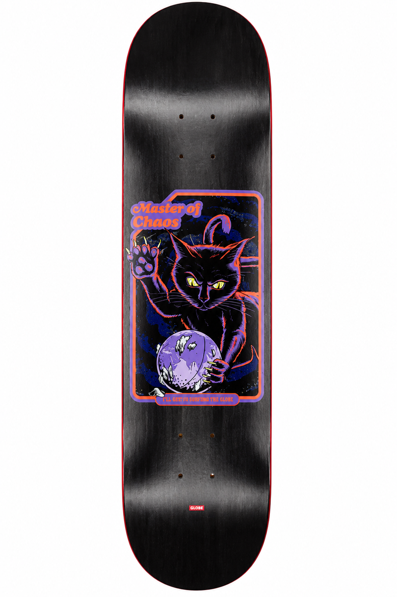 Globe G1 Master of Chaos Deck - Black Cat - 8.0