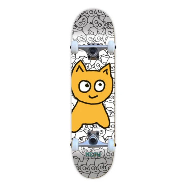 Meow - Sticker Pile 8.0" Complete Skateboard