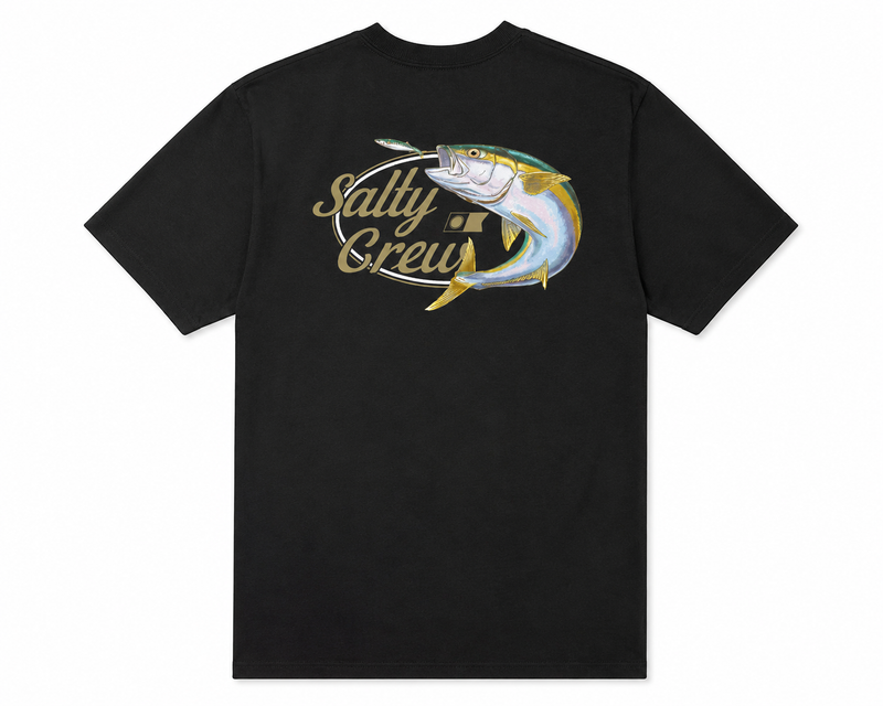 Salty Crew - Yellow Tailed  SS Tee ( Black )
