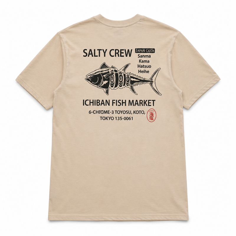 Salty Crew - Ichiban Premium Short Sleeve Tee(Sand)