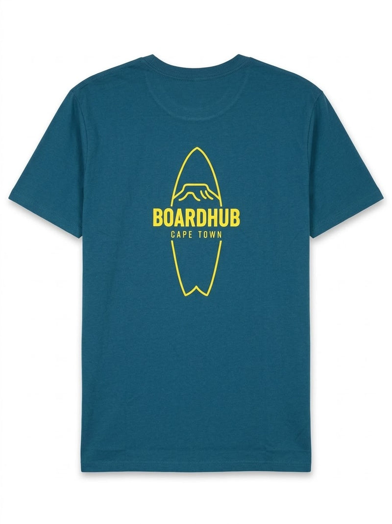 Boardhub - Surf Logo Tee (Blue/Lime)