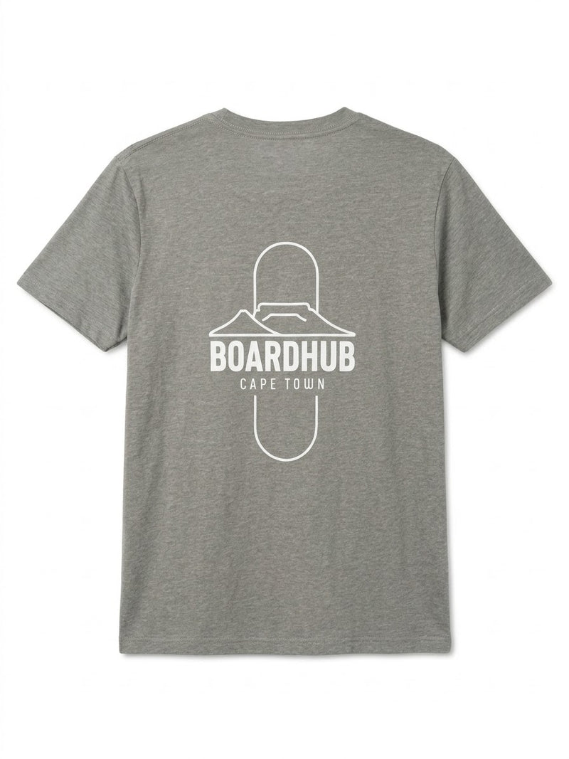 Boardhub - Skate Logo Tee ( Grey/White)