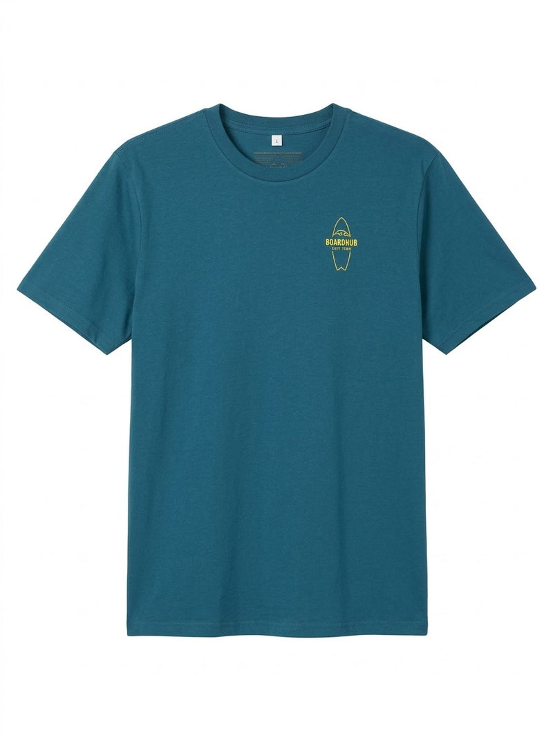 Boardhub - Surf Logo Tee (Blue/Lime)