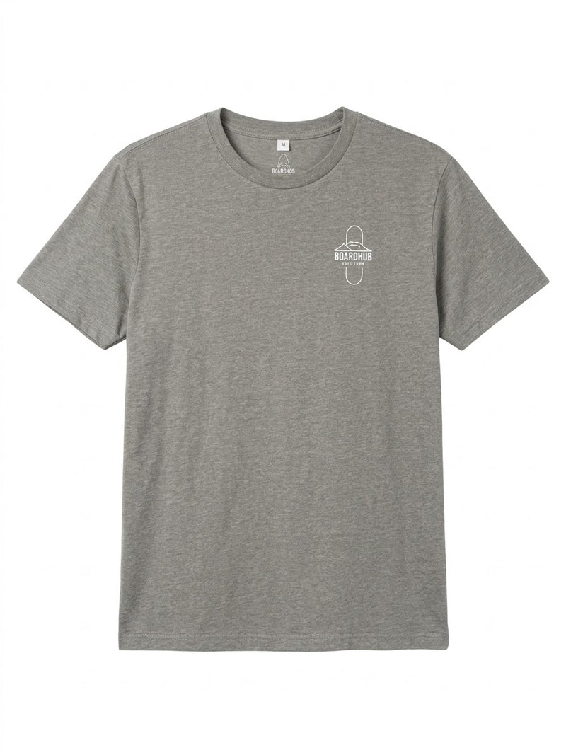Boardhub - Skate Logo Tee ( Grey/White)
