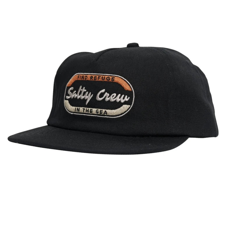 Salty Crew - Capsule 5 Panel Cap (Black)