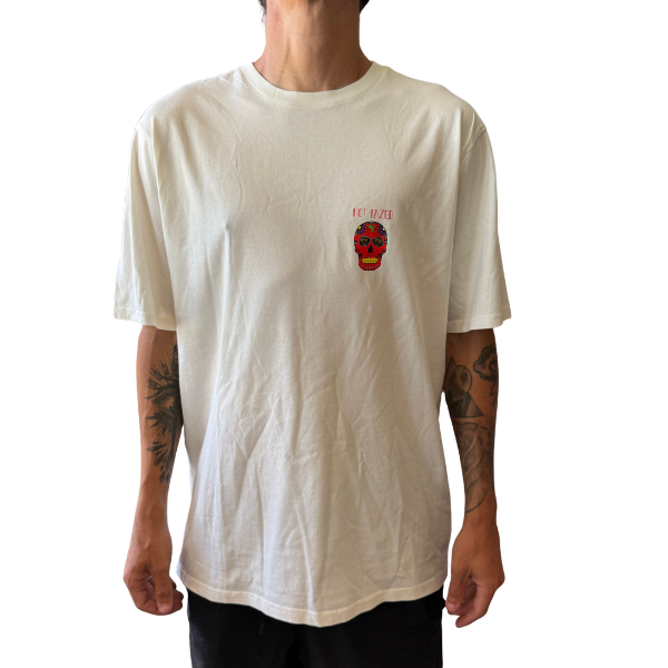 Not Fazed - Skull Tee (Cream/Red)