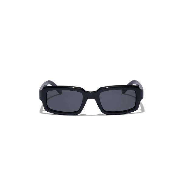 Black sunglasses on a white background
