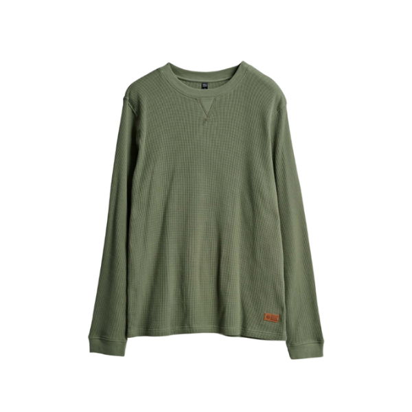 Salty Crew - Daybreak Thermal Crew (Waffle/Olive)