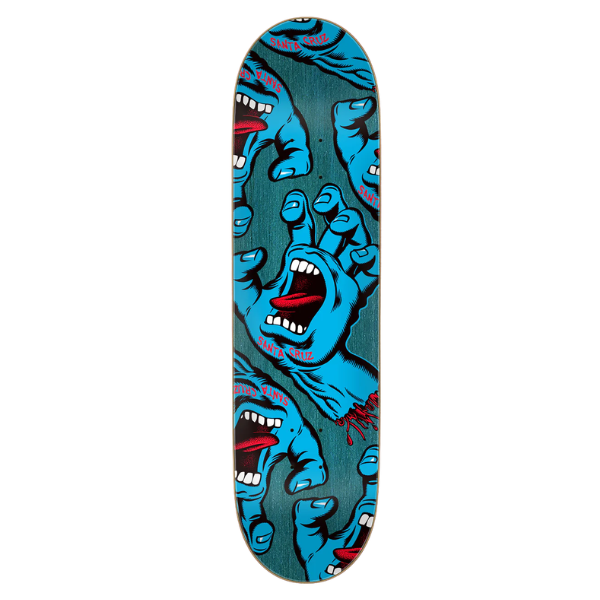 Santa Cruz - Crowded Hand 8.25" Deck (Blue)