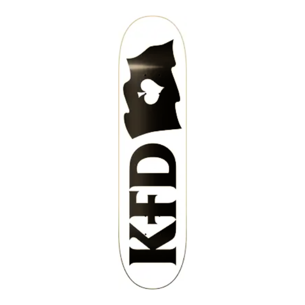 KFD - Logo 8.25" Deck (White/Black)