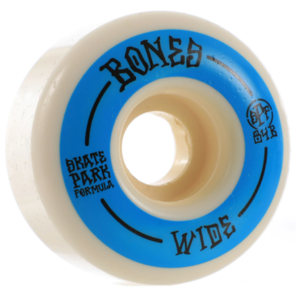 Bones - 54mm 84B Wide Wheels (White/Blue)