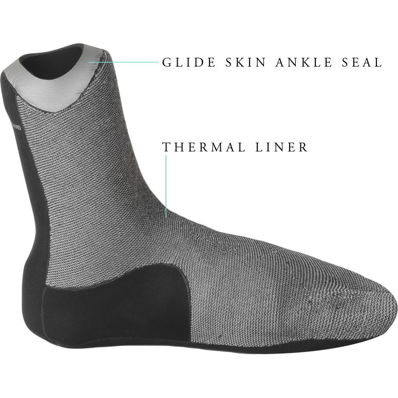 Vissla - 7 Seas 3mm Split Toe Booties (Black)