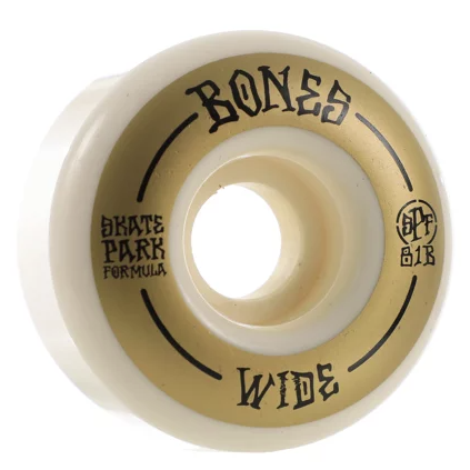Bones - 54mm 81B Wide Wheels (White/Gold)