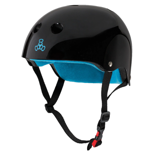 Triple Eight - Certified Sweatsaver Helmet (BLK/GLS) S/M