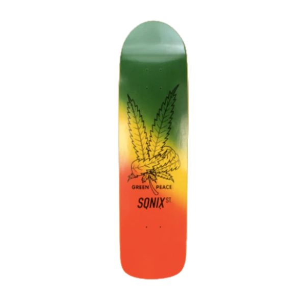 Sonix - Green Peace Concave 2 Deck (Green/Yellow/Red)