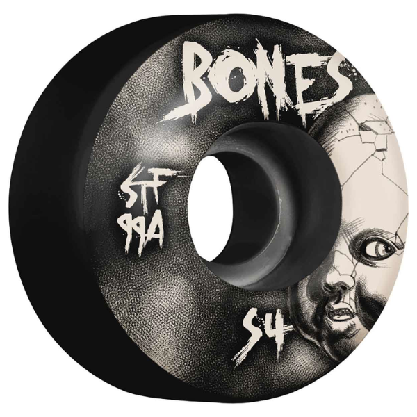 Bones - Dollhouse 54mm V1 Standard Cut STF Wheels (Black)