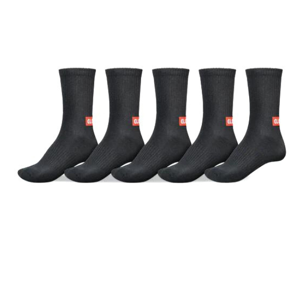 Globe - Minibar Crew 5 Pack Black Socks