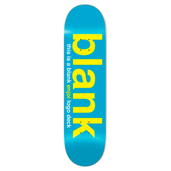 Enjoi - Blank 8.25" R7 Deck (Blue/Yellow)