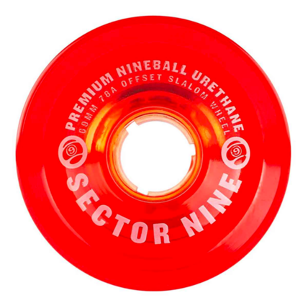 Sector 9 Slalom 69mm 78A Wheels (Red)