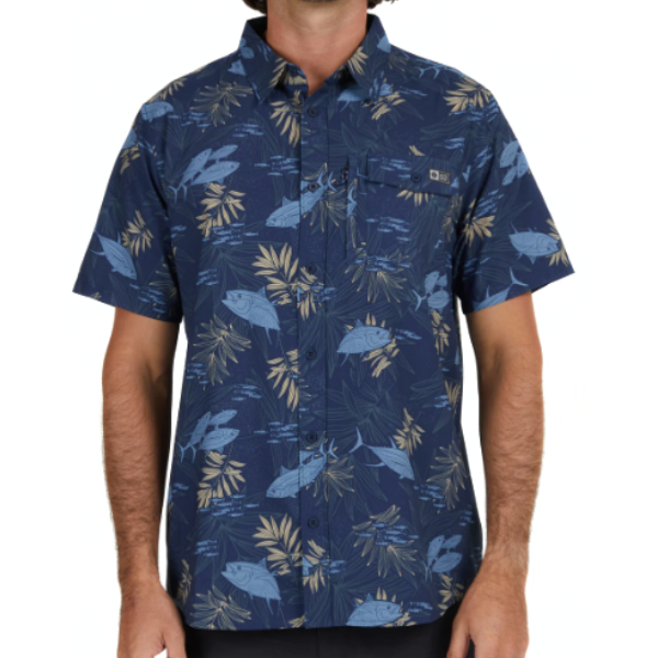 Salty Crew - Feeding Frenzy UV Woven - Navy
