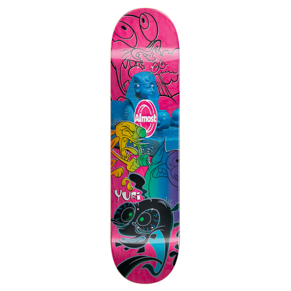 Almost - Yuri Pro Mixed Up 8.0" R7 Deck (Pink/Multi)