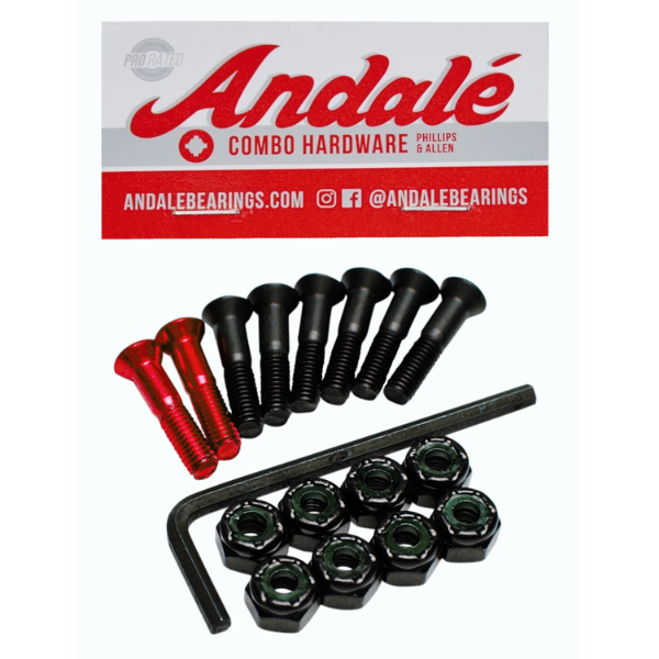 Andale - Red Combo Hardware Phillips+Allen 8Pack