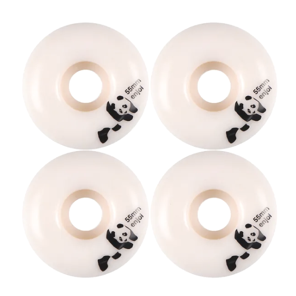 Enjoi - Logo 55mm 101A Wheels (White)