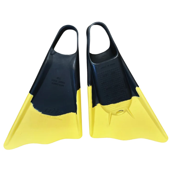 Ally - Bodyboard Fins (Black/Yellow)