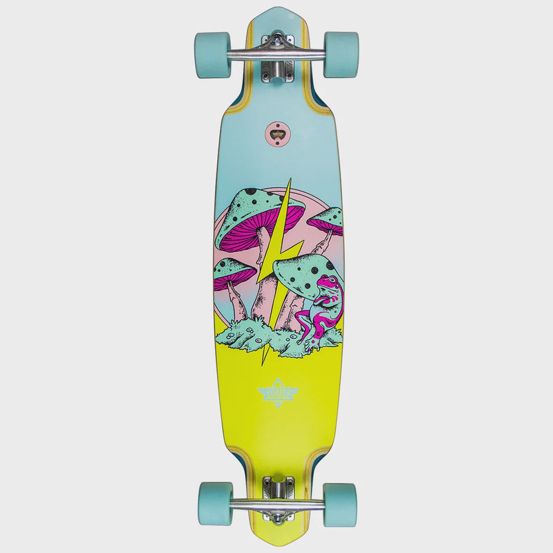 Duster - Fungi (Blue/Yellow) 38" Longboard